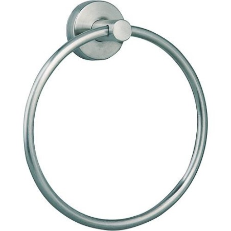 Anneau porte-serviette serie Axial avec anneau amovible inox, inox mat
