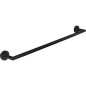 Anneau Porte-serviette Eldrid nero laiton, noir, L : 650mm fixation incluse, angulaire