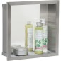 Niche murale avec panneau arriere miroir, profondeur 150 mm lxh . 325x325 mm