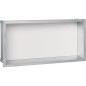 Niche mural, paroi vitree blanche profondeur 150mm, lxh: 625x325mm