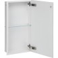 Niche murale, 1 porte blanche verre 2 casiers, profondeur 100 mm lxh : 323x625 mm