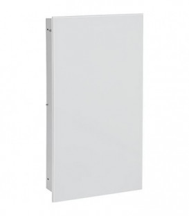 Niche murale, 1 porte blanche verre 2 casiers, profondeur 100 mm lxh : 323x625 mm