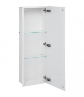 Niche murale, 1 porte blanche verre 3 casiers, profondeur 150 mm lxh : 323x925 mm