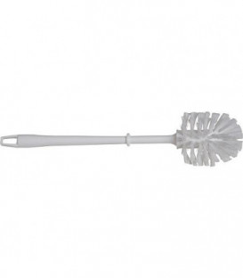 Brosse WC, plastique ronde PPN 75mm, couleur : blanche