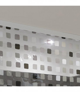 Kit rideau d'angle de douche (lxp) 1320x560 mm EMAGA rideau gris, 100% Vinyle