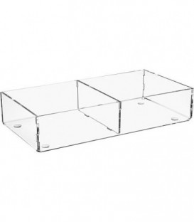 Box de rangement en plexiglas transparent 240x120x50mm