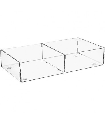 Box de rangement en plexiglas transparent 240x120x50mm