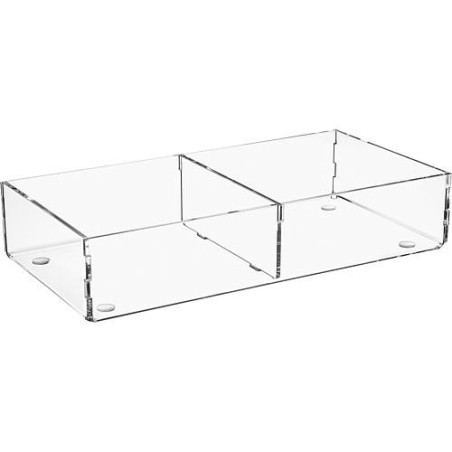 Box de rangement en plexiglas transparent 240x120x50mm