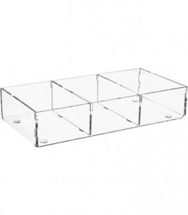 Box de rangement en plexiglas transparent 240x120x50mm