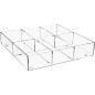 Box de rangement en plexiglas transparent 240x240x50mm