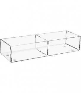 Box de rangement en plexiglas transparent 240x80x50mm