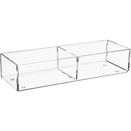 Box de rangement en plexiglas transparent 240x80x50mm