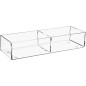 Box de rangement en plexiglas transparent 240x80x50mm