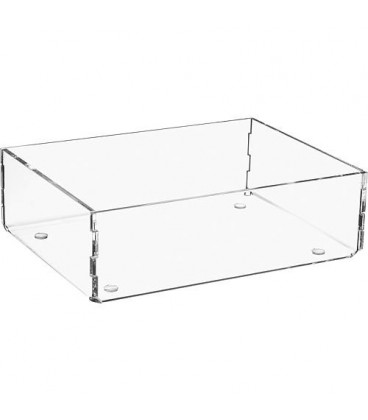 Box de rangement en plexiglas transparent 160x120x50mm