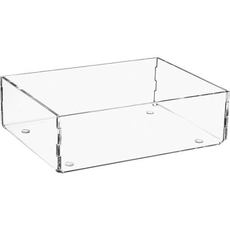 Box de rangement en plexiglas transparent 160x120x50mm