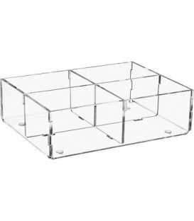 Box de rangement en plexiglas transparent 160x120x50mm