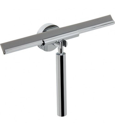 Raclette de douche avec support mural lation chrome