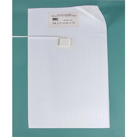 Bande antibuee pour collage de miroir, tension 230V, puissance 75W, lxh: 800x500 mm