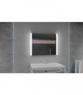 Miroir LED Eira 2.0 IP 20 230 V-10, 6W, sans interrupteur a bascule, lxhxp: 800x600x25mm