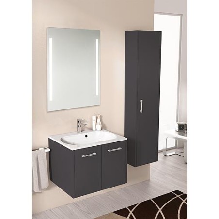 Miroir Earline avec éclairage sans interrupteur, satin 1000x800x30mm, 11,5W