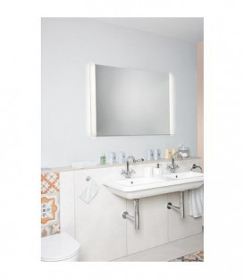 Miroir Earline avec eclairage et anti-buee, touche double 1000x800mm, 69W