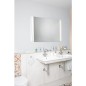 Miroir Earline avec eclairage et anti-buee, touche double, 800x800mm, 33W