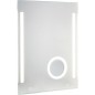 Miroir Earline + eclairage variable et miroir cosmetique,2 interrupt. sensitifs, 1000x800mm, 11,5W