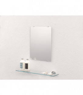 Miroir Lierelva, rectangulaire 5mm d´épaisseur, 800x600mm sans fixations, bords polis