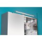 Reglette d'eclirage pour meuble Blanda 400, LED, 6,75W, aluminium, cable 1m
