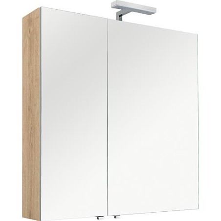 Armoire a glace avec éclairage Asteiche, 2 portes 800x770x160mm