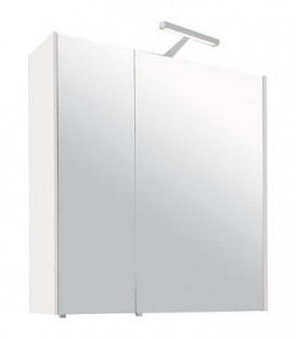 Armoire a glace avec eclairage blanc brillant - 2 portes 700x750x188mm