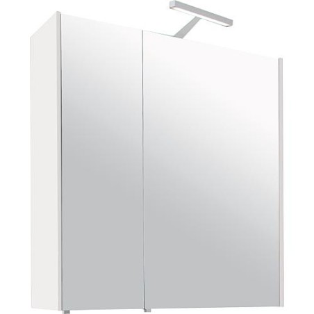 Armoire a glace avec eclairage blanc brillant - 2 portes 700x750x188mm