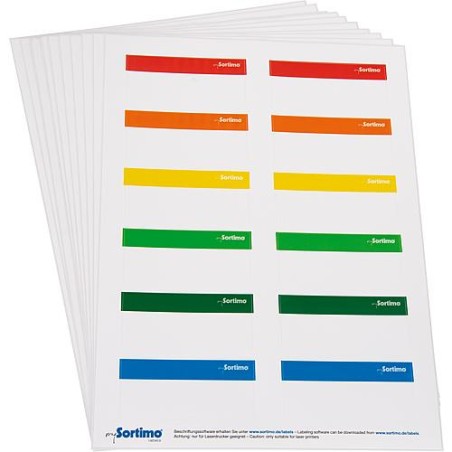 Etiquettes de marquage pour SR-BOXX, 1 feuille, 12 pcs Sortimo