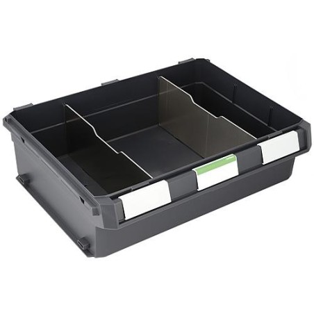 Box plastique SR-BOXX 24-8 XL anthracite, 347,8x444,7x128 mm Sortimo