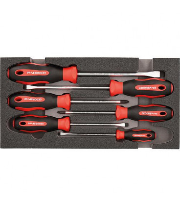 Kit tournevis GEDORE red 6 pcs fente/Pozidriv