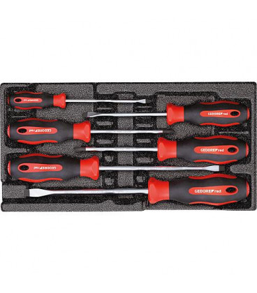 Kit tournevis GEDORE red 6 pcs fente/Phillips