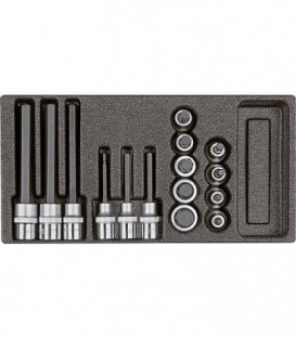 Kit insert tournevis GEDORE red 15 pcs 1/2"