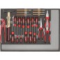 Kit outils GEDORE rouge tournevis, pince, marteau, burin 570x410mm a 482x345mm