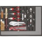 Kit outils GEDORE rouge pince, marteau et burin, 570x410mm a 482x345mm
