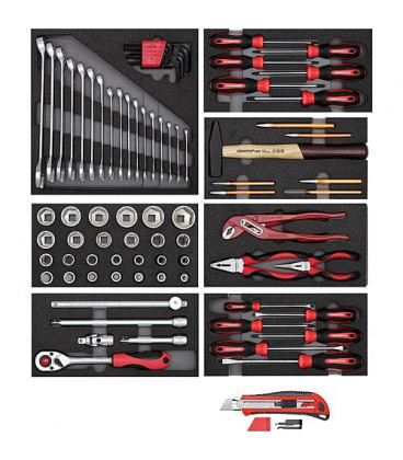 Kit outils GEDORE red 81 pcs dans module en mousse