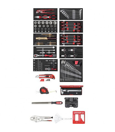 Kit outils GEDORE red 166 pcs dans module en mousse