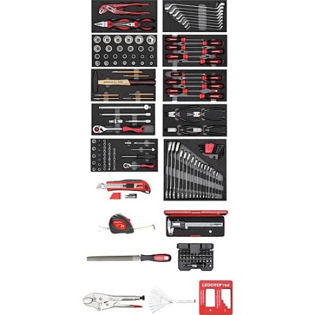 Kit outils GEDORE red 166 pcs dans module en mousse