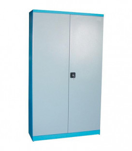 armoire a outillage 2 portes avec 4 etageres 1100x380x1920 mm