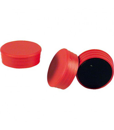 Aimant Dim 35 x 14 mm Couleur rouge, 1 piece