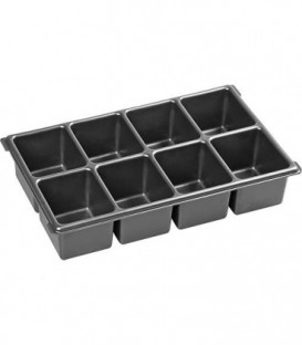 Petits compartiments pour XL-BOXX en plastique avec 8 creux