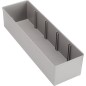 Bac gris I3 pour mallettes i-BOXX et tiroir 72 78x260x63 mm