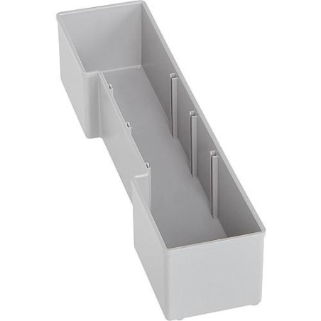 Bac gris U3 pour mallettes L-Boxx 102 et 136 70 x 310 x 63 mm