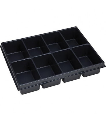 petites pieces, 8 alveoles convient pour I-Boxx 72 H3 et tiroirs 72, 345x270x63 mm