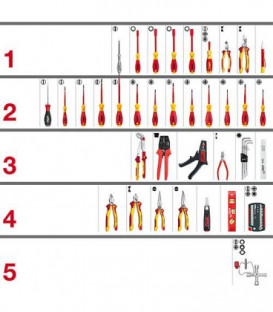 Mallette a outils Elktro Profi 80 pieces