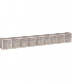 Boitier ouvert de stockage transparent 9 cases